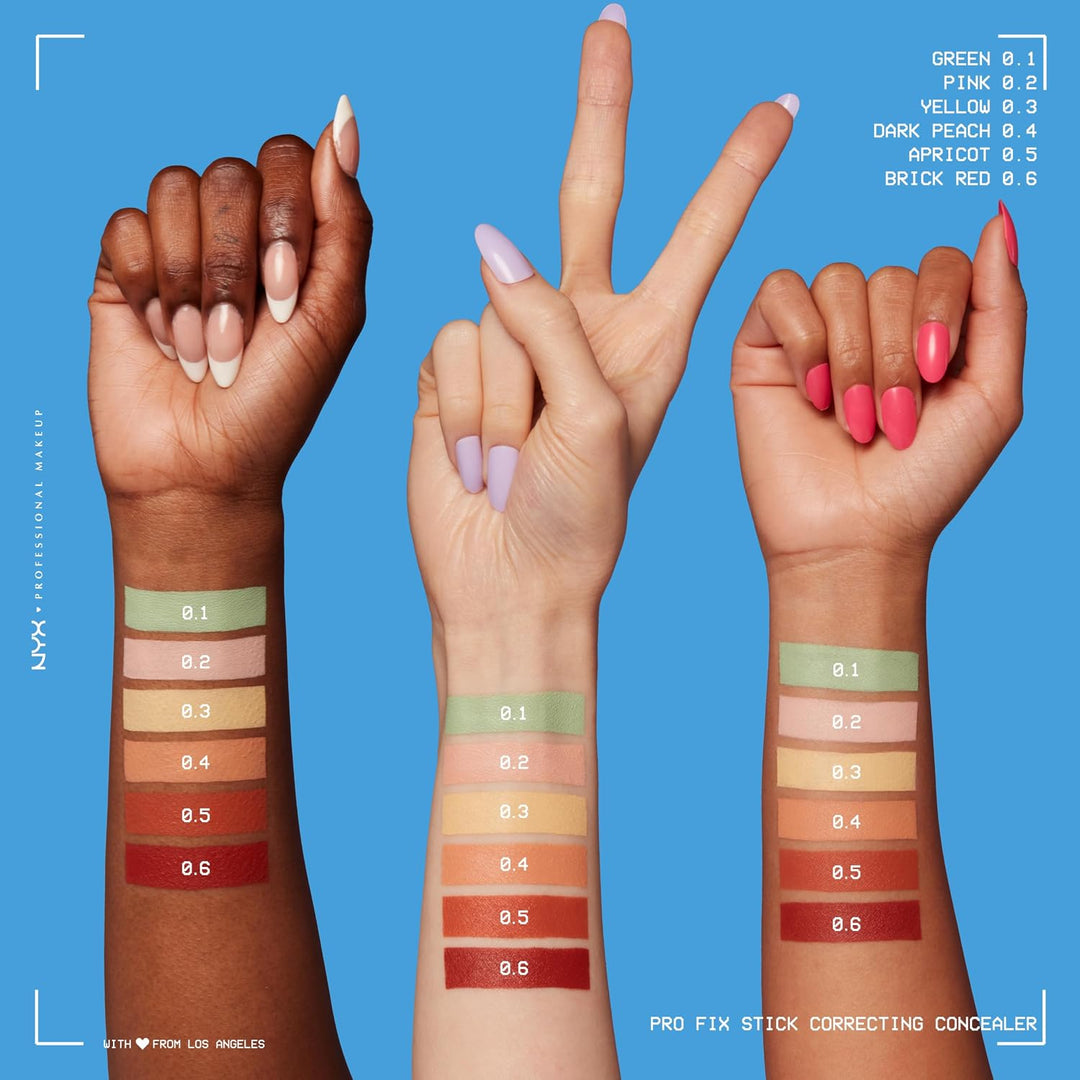 NYX PROFESSIONAL MAKEUP Pro Fix Stick Correcting Concealer, Buildable Medium Coverage Concealer Stick
