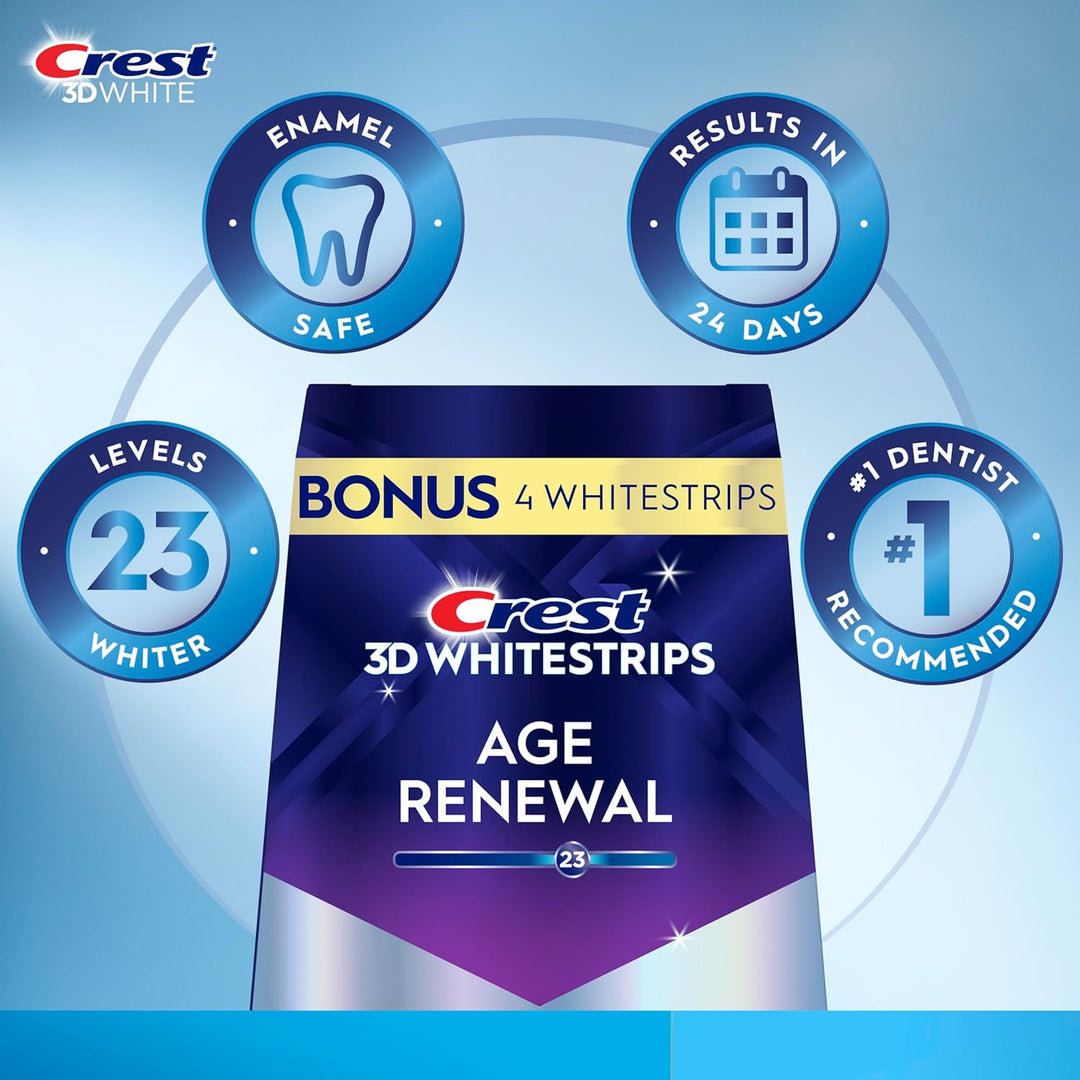 Crest 3D White Professional Effects Whitestrips Age Renewal 1 Treatment