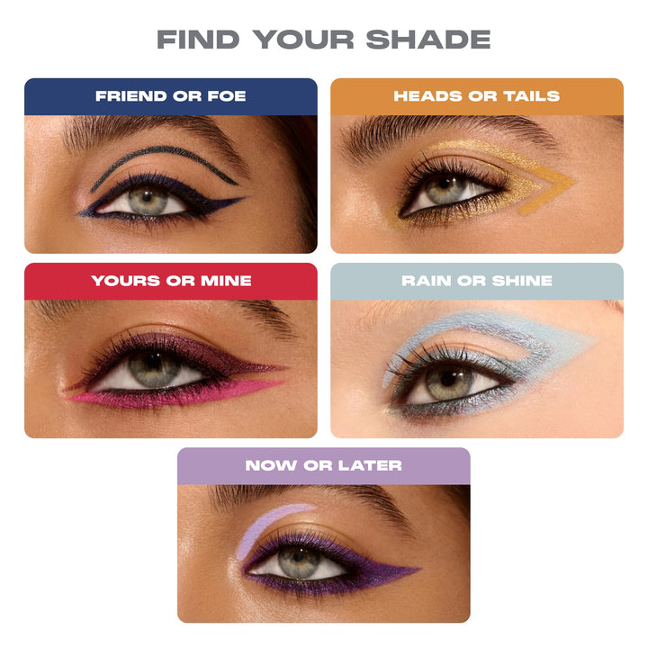 Morphe Bi-Liner Dual-Ended Gel Eyeliner Pencil - Matte &amp; Metallic Eye Liner Duo with Long Lasting Waterproof Color for Precise and Smoked Eye Makeup Looks