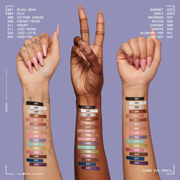 NYX PROFESSIONAL MAKEUP Jumbo Eye Pencil, Blendable Eyeshadow Stick & Eyeliner Pencil