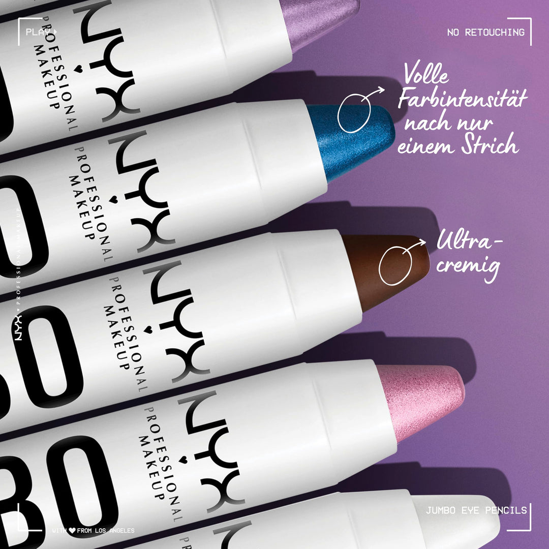 NYX PROFESSIONAL MAKEUP Jumbo Eye Pencil, Blendable Eyeshadow Stick & Eyeliner Pencil