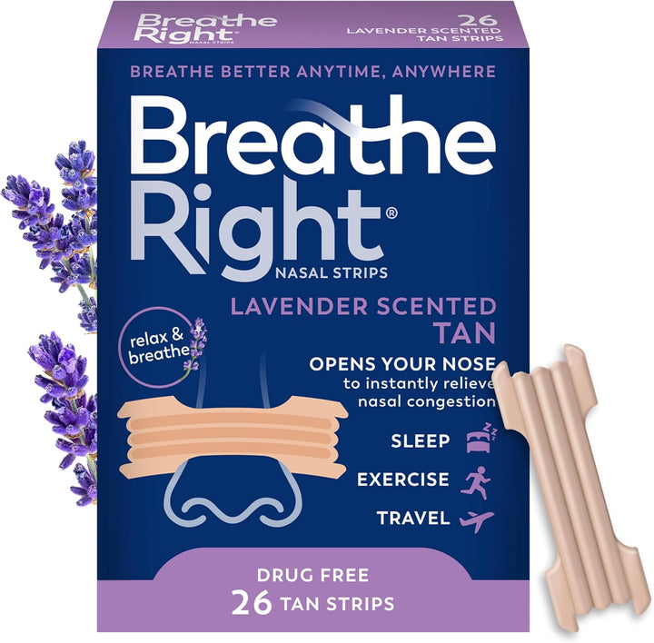 Breathe Right Extra Strength, Nasal Strips, Drug Free Nasal Congestion Relief for Better Breathing, Help Relieve Snoring, 26ct