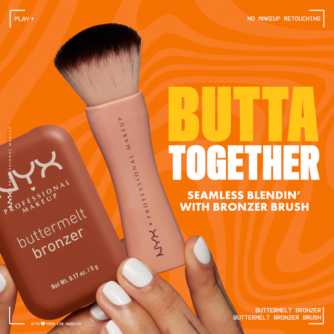 NYX PROFESSIONAL MAKEUP Matte Buttermelt Bronzer, Longwear Face Makeup with Up to 12 Hours of Wear, Vegan Formula 0.17 Ounce