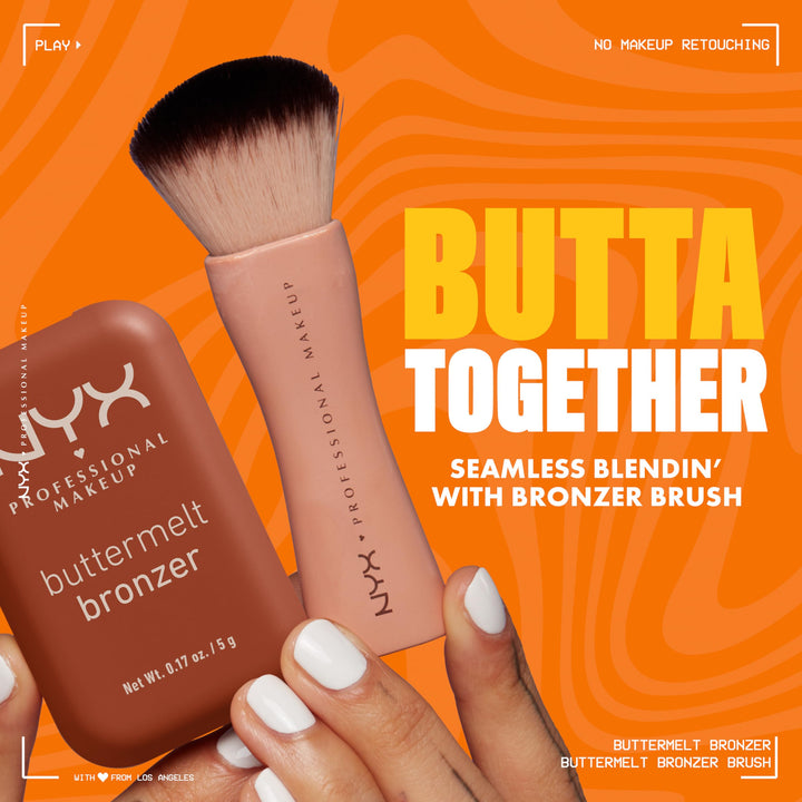 NYX PROFESSIONAL MAKEUP Matte Buttermelt Bronzer, Longwear Face Makeup with Up to 12 Hours of Wear, Vegan Formula 0.17 Ounce