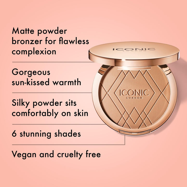 ICONIC LONDON Ultimate Bronzing Powder | Matte Finish, 0.59 Oz