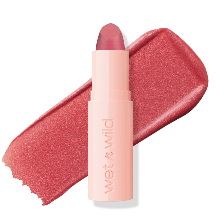 wet n wild Mega Last Rich Satin Lip Color, Rich Creamy Color with Satin Finish, Infused with Vitamin E &amp; Moisturizing Argan Oil, Lightweight, Silky-Smooth, Vegan &amp; Cruelty-Free