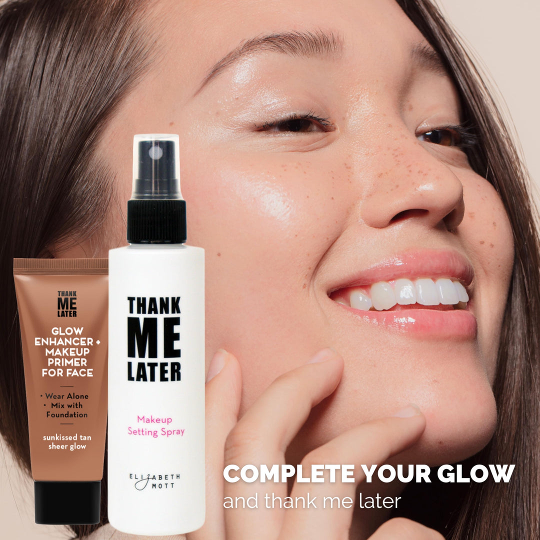 Elizabeth Mott Thank Me Later Glow Enhancer - Hydrating Face Primer &amp; Highlighter for Radiant Skin, Vegan &amp; Cruelty-Free, No Sulfates, Parabens, or Phthalates  - 30g