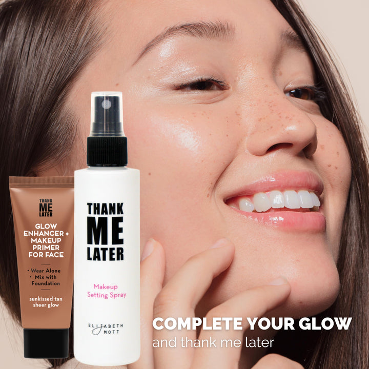 Elizabeth Mott Thank Me Later Glow Enhancer - Hydrating Face Primer &amp; Highlighter for Radiant Skin, Vegan &amp; Cruelty-Free, No Sulfates, Parabens, or Phthalates  - 30g