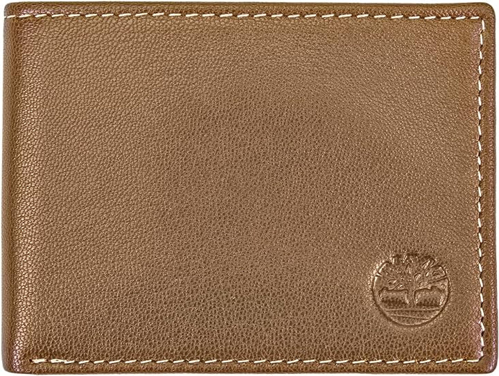 Timberland D10222/02 Men's Blix Slimfold Leather Wallet, Tan