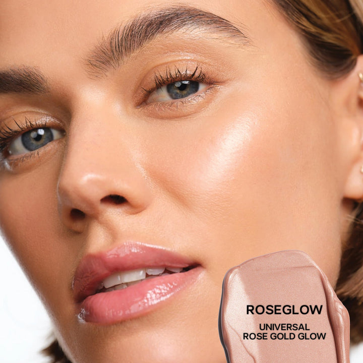 Saie Mini Glowy Super Gel Lightweight Illuminator - Luminizer + Makeup Primer for Glowing Skin - Enriched with Vitamin C + Hydrating Squalane Oil