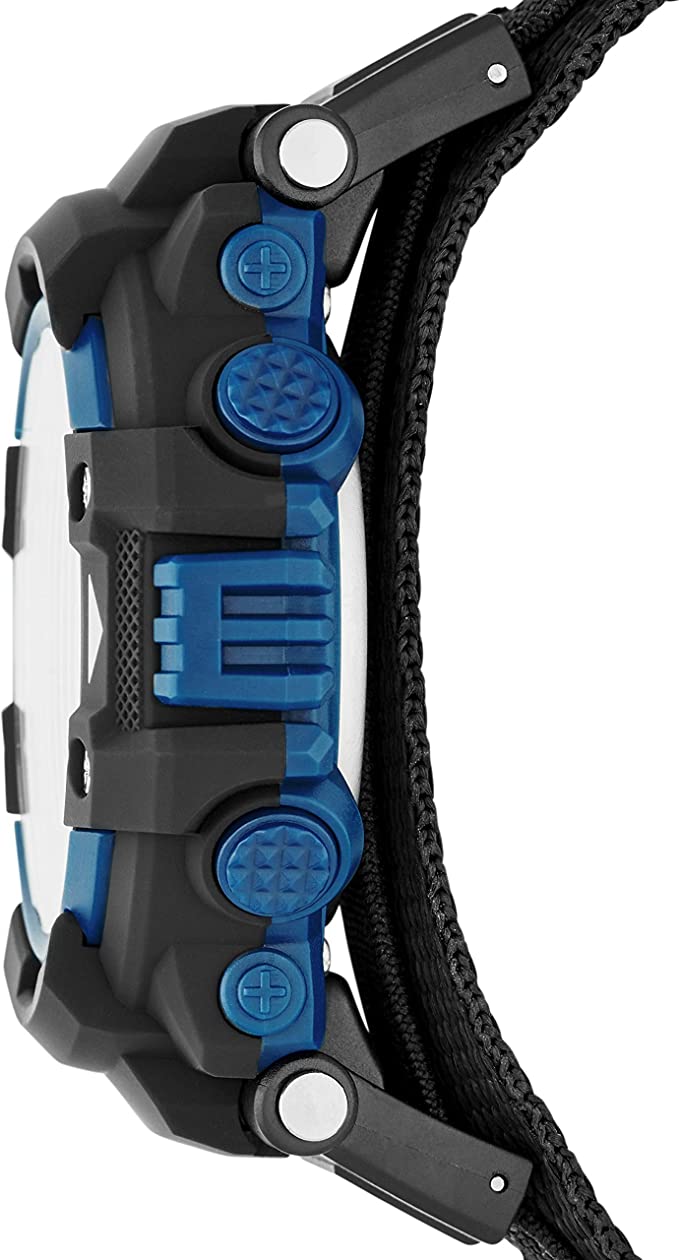Skechers Model SR1035 Men's Digital Sports Watch - Keats Black/Blue - 3alababak