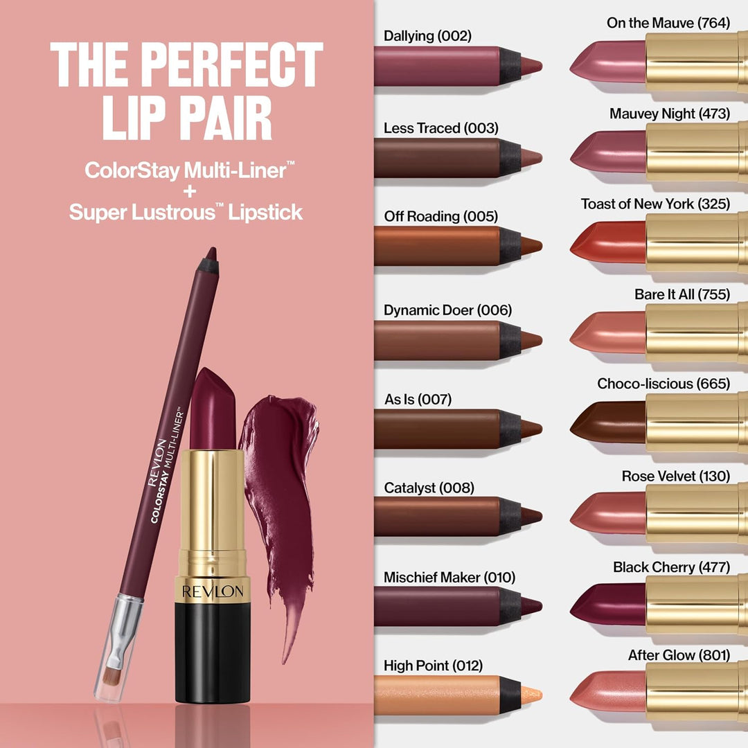Revlon ColorStay Multi-Liner for Lips, Eyes &amp; Face | Creamy multi-use liner for lips, eyes &amp; face. Precision brush for easy blending. Glides on without tugging.