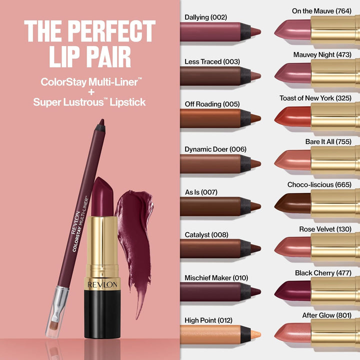Revlon ColorStay Multi-Liner for Lips, Eyes &amp; Face | Creamy multi-use liner for lips, eyes &amp; face. Precision brush for easy blending. Glides on without tugging.