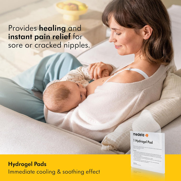 Medela Hydrogel Pads | Pain Relief for Sore or Cracked Nipples | Breastfeeding Essentials