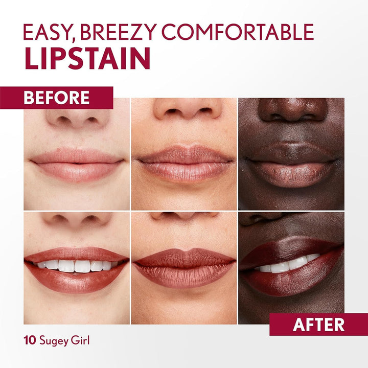 Covergirl Outlast Lipstain, Smooth Application, Precise Pen-Like Tip, Transfer-Proof, Satin Stained Finish, Vegan Formula, 0.06oz
