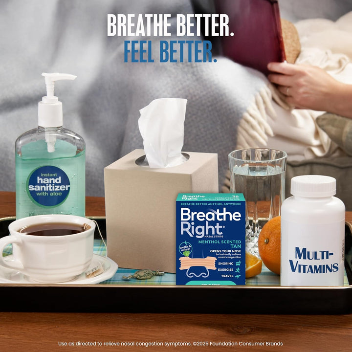 Breathe Right Extra Strength, Nasal Strips, Drug Free Nasal Congestion Relief for Better Breathing, Help Relieve Snoring, 26ct