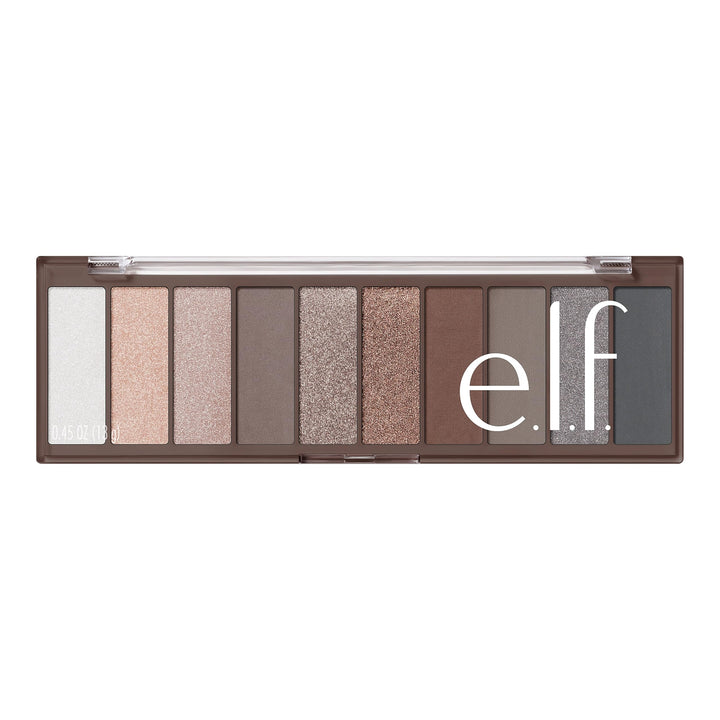 e.l.f. Perfect 10 Eyeshadow Palette, Ten Ultra-pigmented Neutral Shades, Blendable Formula, Vegan & Cruelty-free