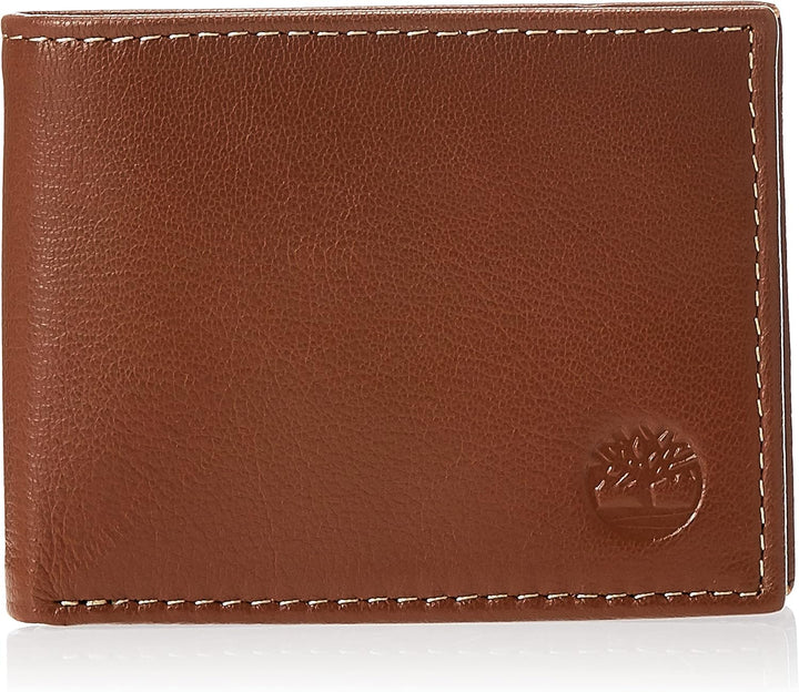 Timberland D10222/02 Men's Blix Slimfold Leather Wallet, Tan