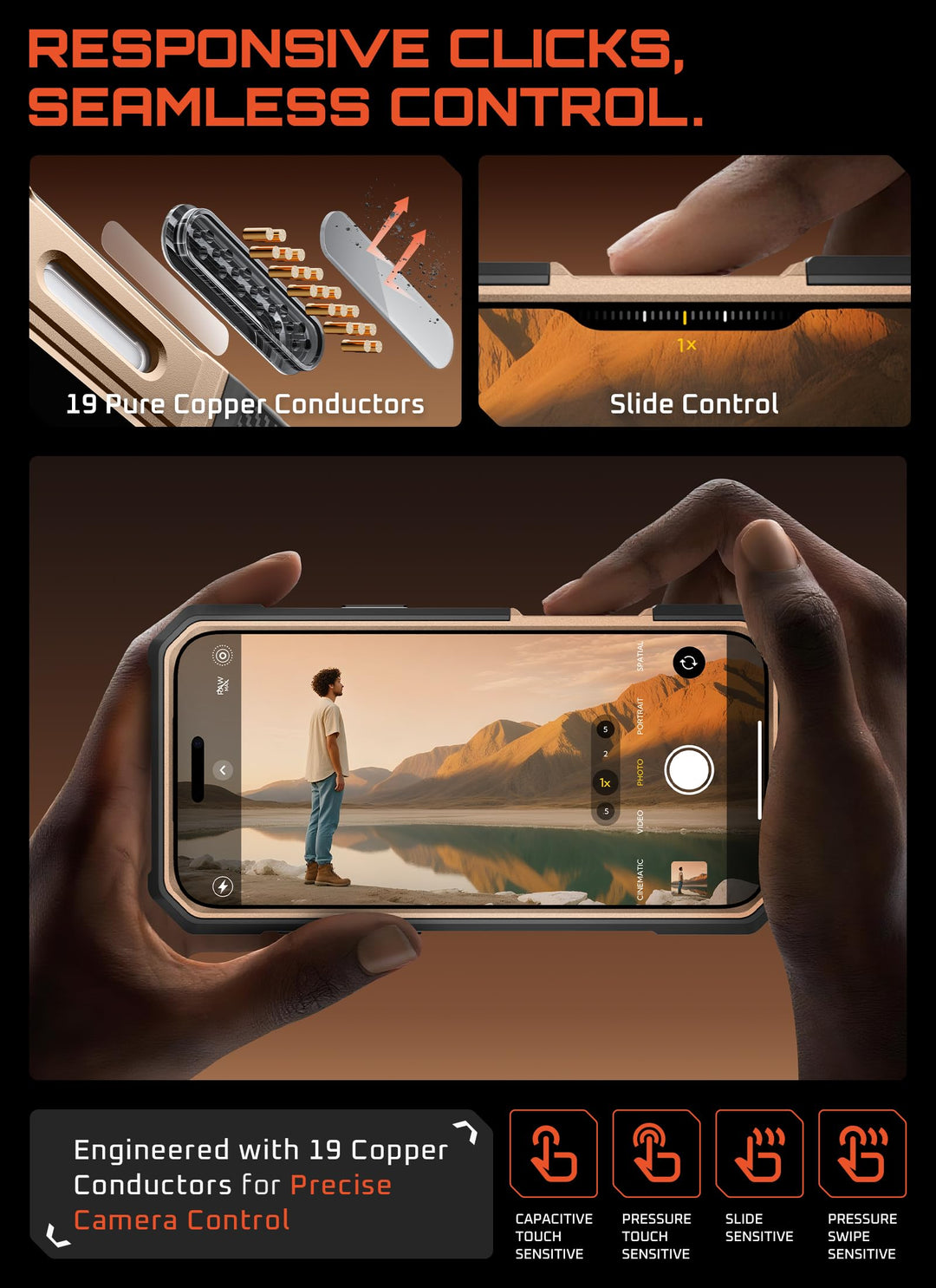 جراب SUPCASE لهاتف iPhone 18 Pro / iPhone 17 Pro، حماية فائقة مع واقي شاشة زجاجي، زر التحكم بالكاميرا، حامل مغناطيسي، متوافق مع MagSafe، جراب حماية كامل للجسم Unicorn Beetle Grip Pro
