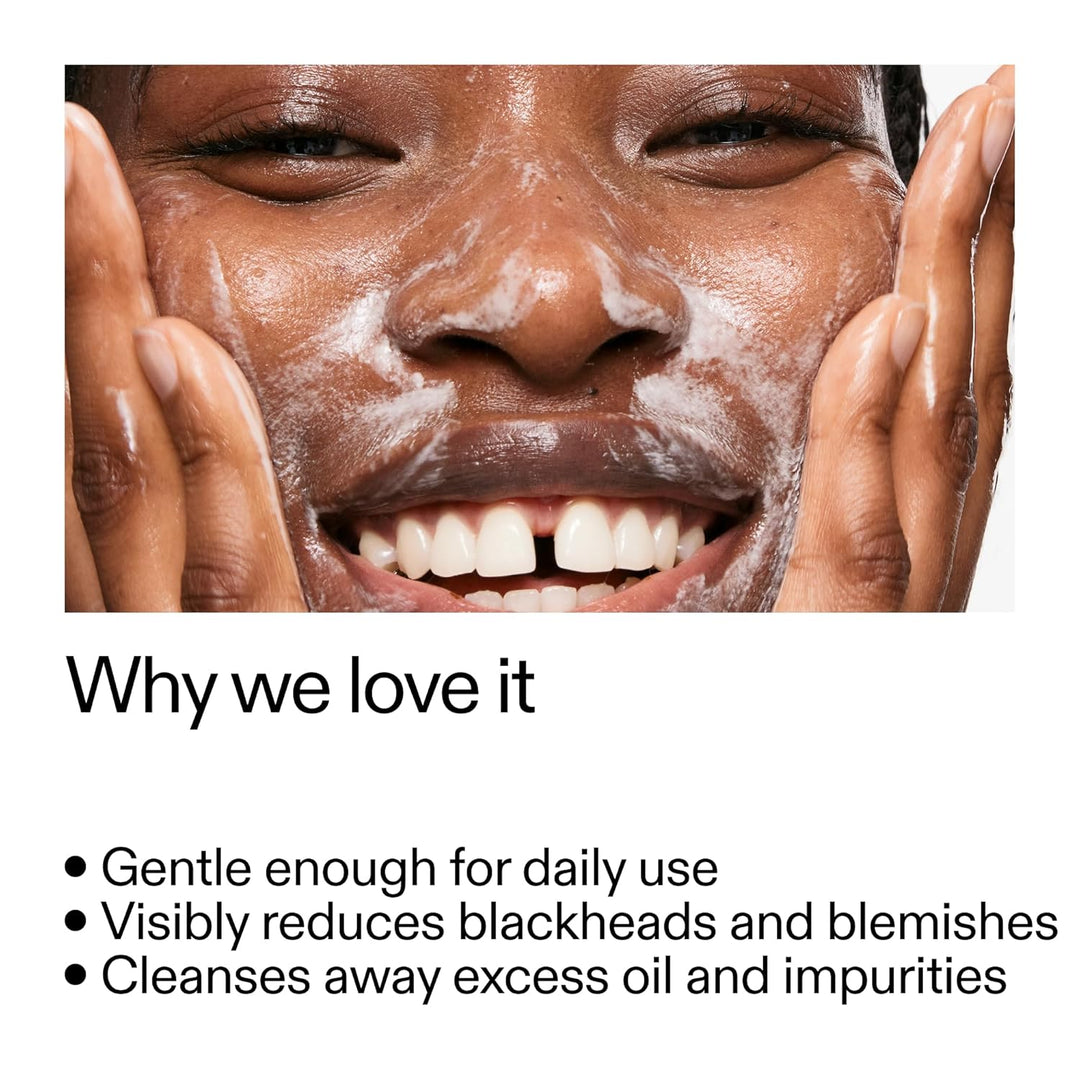 The INKEY List Salicylic Acid Cleanser - Daily Exfoliating Cleanser with 2% Salicylic Acid &amp; Zinc PCA, Unclogs Pores, Anti Acne, Reduces Blackheads &amp; Excess Oil for Clearer Skin
