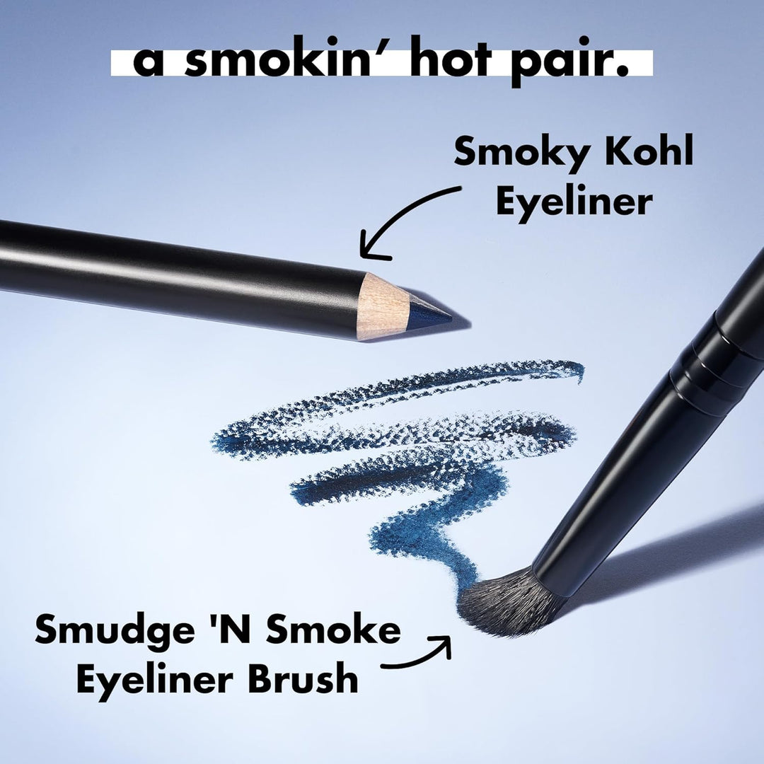 e.l.f. Smudge 'N Smoke Eyeliner Brush, Multi-Use Eyeshadow & Eyeliner Brush For Creating A Perfect Smoky Eye, Vegan & Cruelty-Free