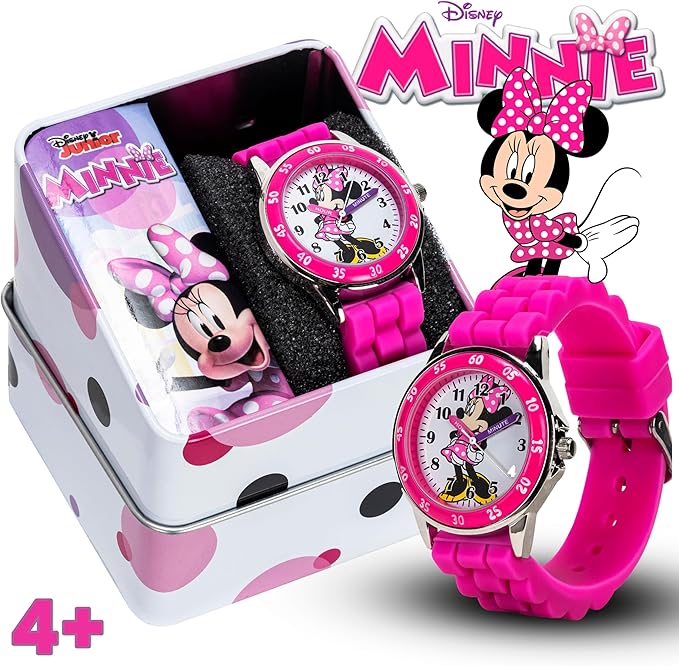 Minnie Mouse Kids' Analog Watch with Silver-Tone Casing MN1157