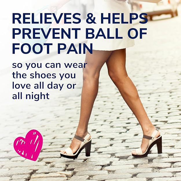 Dr. Scholl's Ball of Foot Cushions for High Heels (One Size) // Relieve and Prevent Ball of Foot Pain with Discreet Cushions That Absorb Shock and Make High Heels More Comfortable - For Women's  Shoe Sizes 6-10