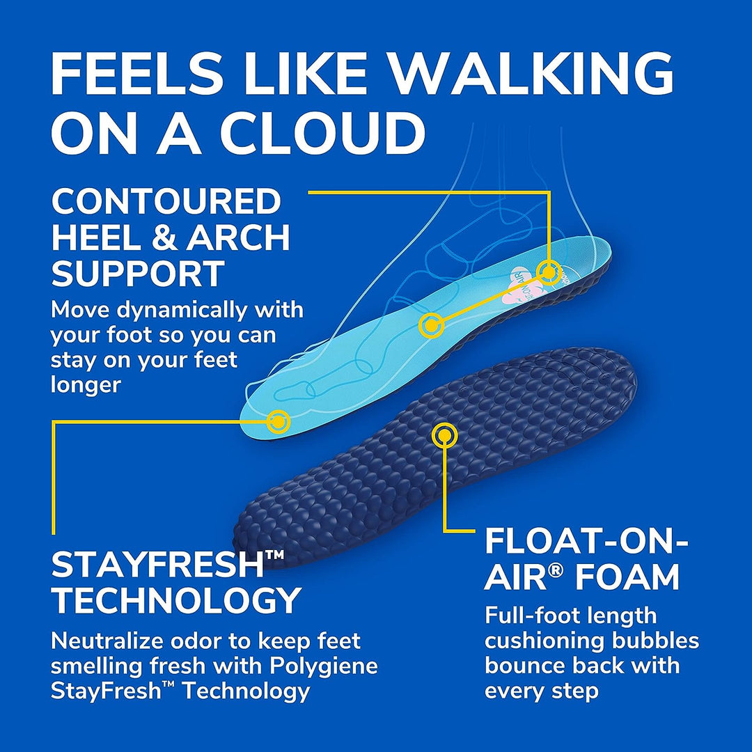 Dr. Scholl's Float-On-Air Comfort Insoles, 1 Pair, Full Length