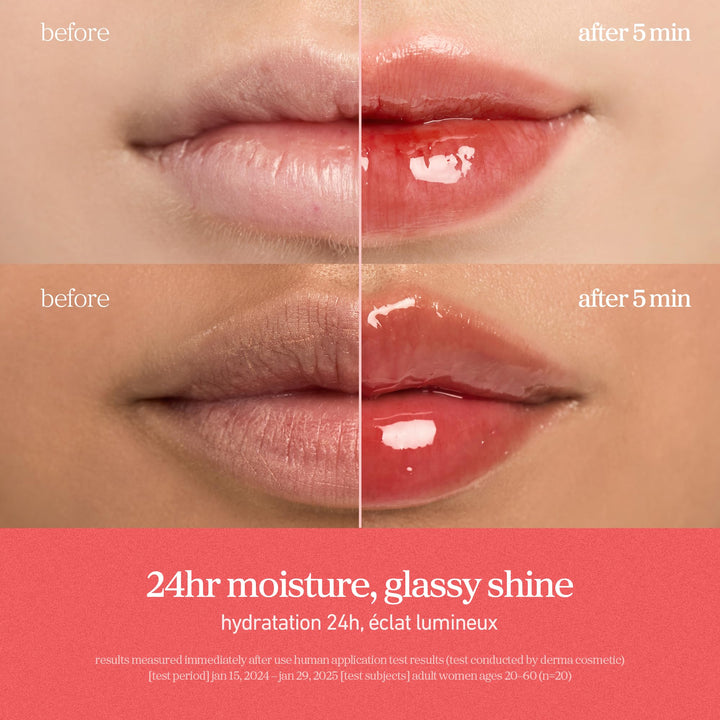 NOONI Korean Lip Oil - Applemint | Long-Lasting, Moisturizing, Plumping, Revitalizing for Dry Lips, Waterproof, No Peel Off, Hydrating, Nourishing Crystal Clear Lip Stain, 0.12 FL Oz