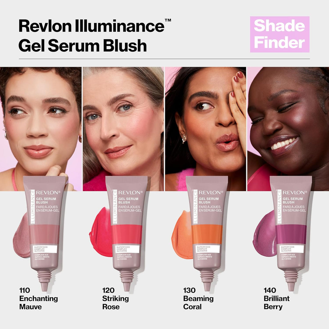 Revlon Illuminance Gel Serum Blush, Visibly Plump Cheeks, Dewy Finish and Hydrates All Day