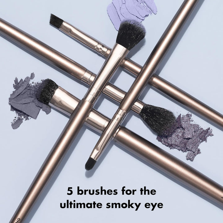 e.l.f. Smoky Eye Brush Kit, 5-Piece Makeup Brush Kit For Creating A Smoky Eye Look, Apply &amp; Blend Eyeshadow, Vegan &amp; Cruelty-Free