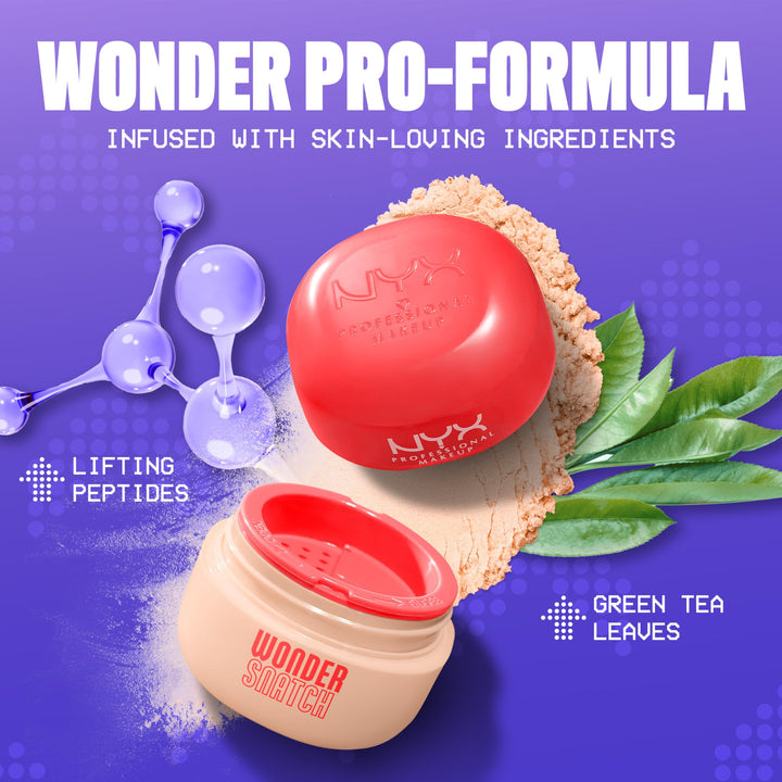 NYX PROFESSIONAL MAKEUP Wonder Snatch Setting Powder, Lifting Loose Powder With Up To 16HR Wear