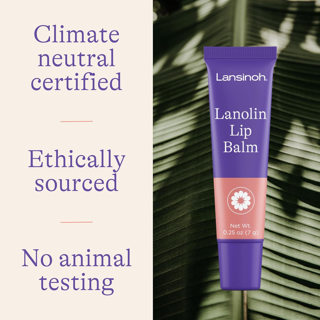 Lansinoh Lanolin Lip Balm 0.25 oz, Ultra-Moisturizing Lip Care with Natural Lanolin for Dry, Chapped Lips - 1 Count
