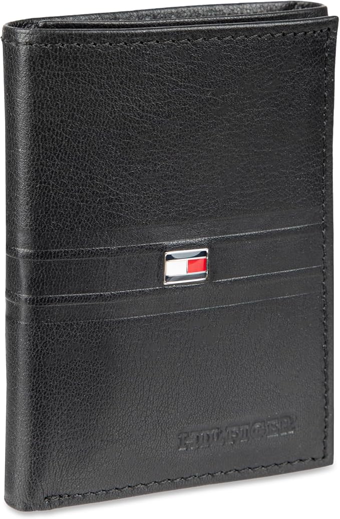 Tommy Hilfiger 31TL110022 Men's Trifold Wallet - Black