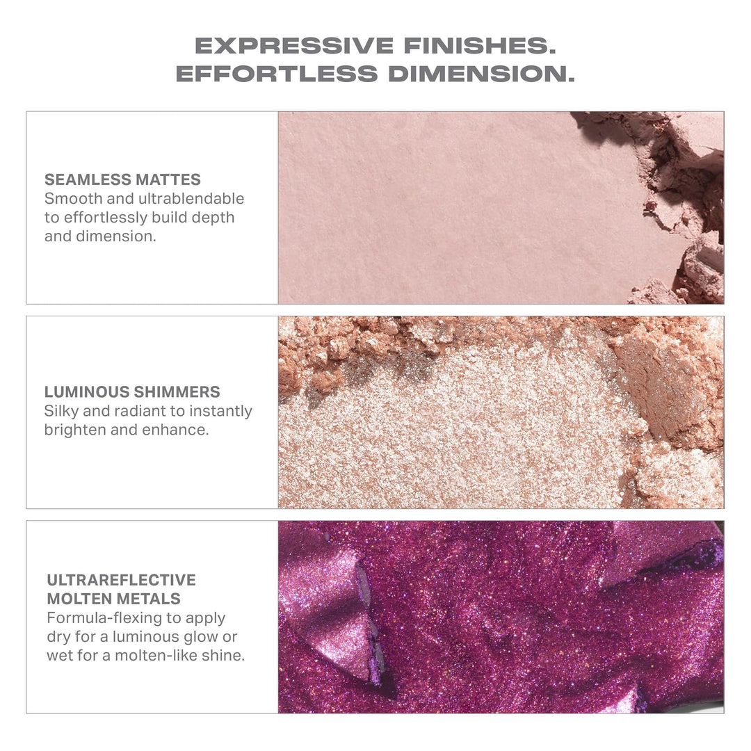 Morphe ChromaPlus 6-Pan Eyeshadow Palette - High Pigment Eye Makeup with Shimmer, Matte &amp; Metallic Eye Shadow - Neutral Eyeshadow Makeup Collection for All-Day Wear