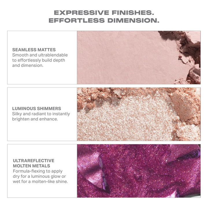Morphe ChromaPlus 6-Pan Eyeshadow Palette - High Pigment Eye Makeup with Shimmer, Matte &amp; Metallic Eye Shadow - Neutral Eyeshadow Makeup Collection for All-Day Wear