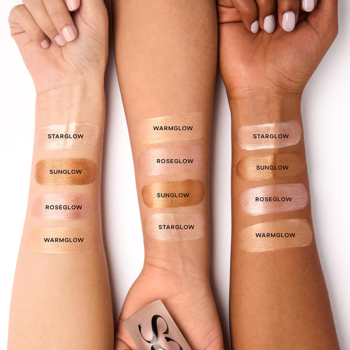 Saie Mini Glowy Super Gel Lightweight Illuminator - Luminizer + Makeup Primer for Glowing Skin - Enriched with Vitamin C + Hydrating Squalane Oil