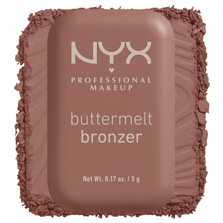 NYX PROFESSIONAL MAKEUP Matte Buttermelt Bronzer, Longwear Face Makeup with Up to 12 Hours of Wear, Vegan Formula 0.17 Ounce