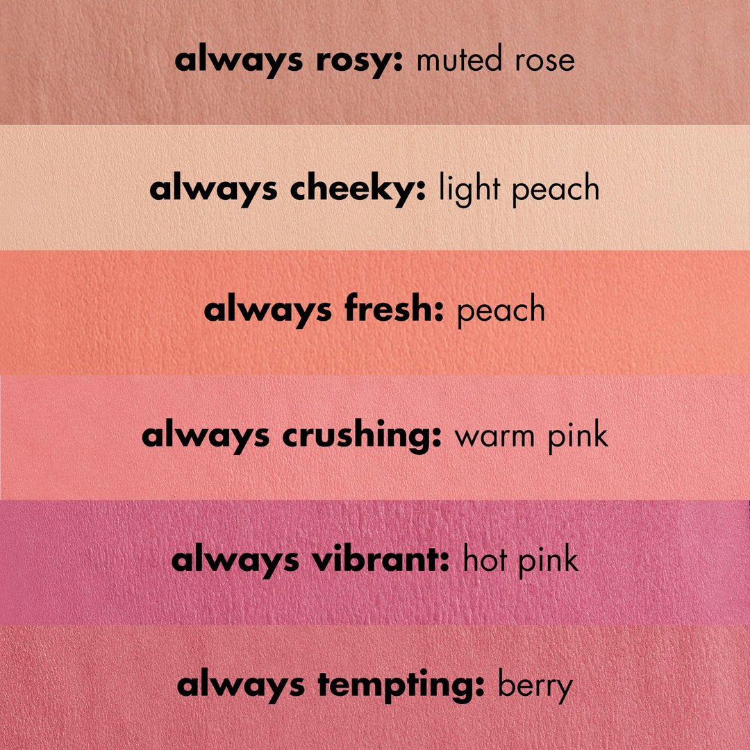 e.l.f Primer-Infused Blush, Long-Wear, Matte, Bold, Lightweight, Blends Easily, Contours Cheeks, Always Rosy, All-Day Wear, Vegan &amp; Cruelty-Free