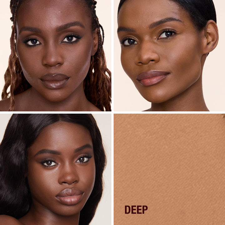 Charlotte Tilbury Airbrush Flawless Finish Setting Powder - Pore-Blurring Pressed Powder for Face Makeup to Minimize Shine with a Soft-Focus Finish - Full Size