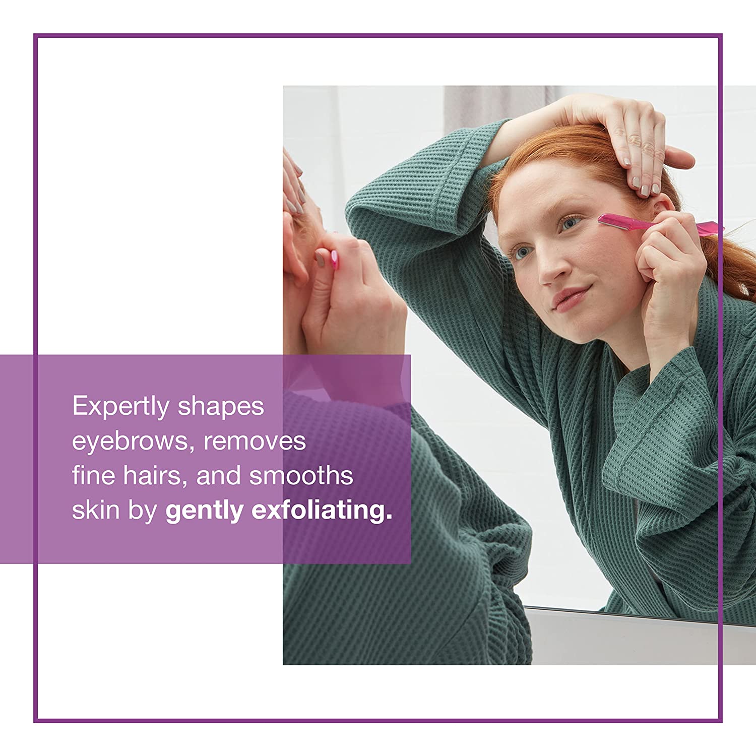 Schick Hydro Silk Touch-Up Multipurpose Exfoliating Dermaplaning Tool, Eyebrow Razor, and Facial Razor with Precision Cover, 3 Count - 3alababak