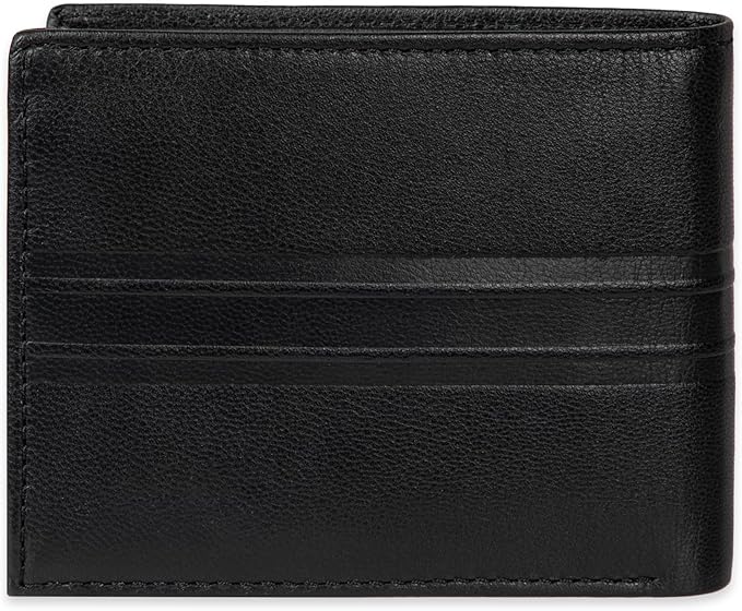 Tommy Hilfiger 31TL240015 Men’s Leather Bifold Wallet-Multiple Card Slots, ID Window, Compact