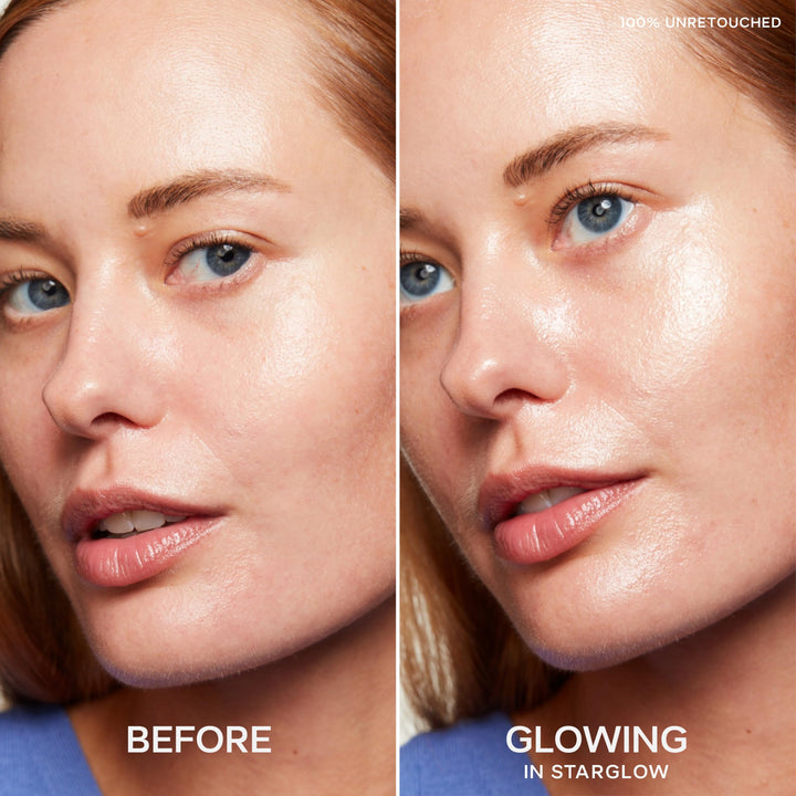 Saie Mini Glowy Super Gel Lightweight Illuminator - Luminizer + Makeup Primer for Glowing Skin - Enriched with Vitamin C + Hydrating Squalane Oil