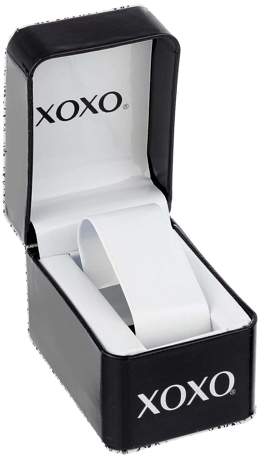 XOXO Women's XO5453 Gunmetal and Rose Gold Clear Rhinestones Bezel Bracelet Watch