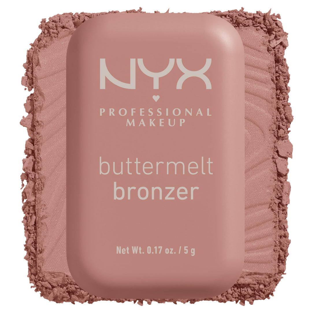 NYX PROFESSIONAL MAKEUP Matte Buttermelt Bronzer, Longwear Face Makeup with Up to 12 Hours of Wear, Vegan Formula 0.17 Ounce
