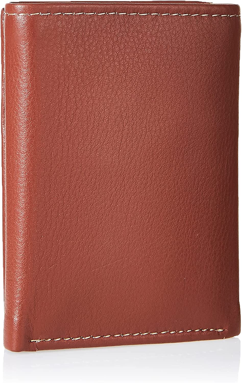 Timberland D01388 Mens Leather Trifold Wallet With ID Window - Brown Cognac - 3alababak