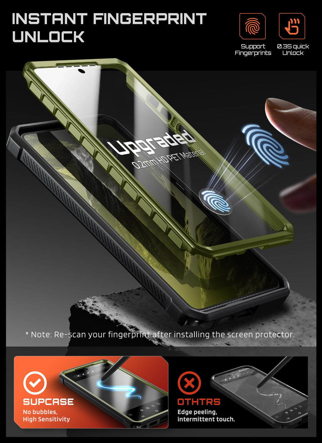 حافظة SUPCASE لسلسلة Samsung Galaxy S26 مزودة بحامل مدمج، وحماية بمعيار عسكري، ومتوافقة مع MagSafe، ومشبك حزام قابل للفصل، وواقي شاشة وإطار أمامي مدمجين، UBPro Mag