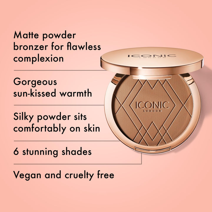 ICONIC LONDON Ultimate Bronzing Powder | Matte Finish, 0.59 Oz