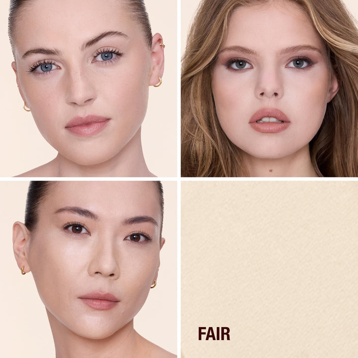 Charlotte Tilbury Airbrush Flawless Finish Setting Powder - Pore-Blurring Pressed Powder for Face Makeup to Minimize Shine with a Soft-Focus Finish - Full Size