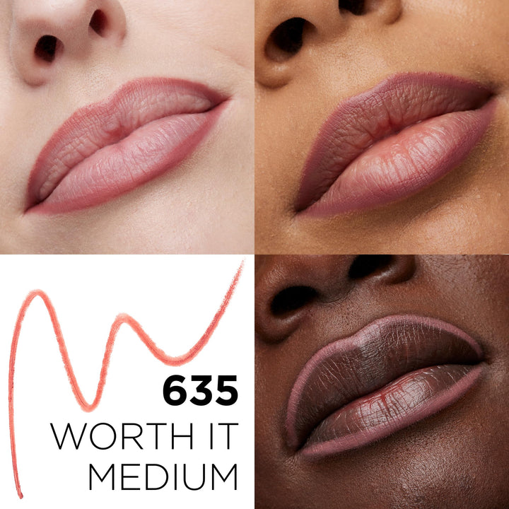 L'Oreal Paris Colour Riche Lip Liner Pencil, Creamy Lip Liner with Omega 3 and Vitamin E
